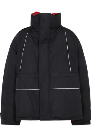 Balenciaga Kurtki, Mężczyzna, Czarny, S, Poliester, Wrap Parka