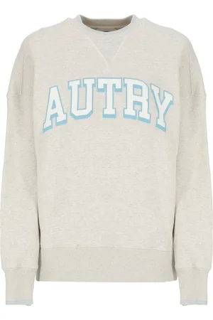 Autry Bluzy, Kobieta, Szary, S, Bawełna, Bawełniana bluza dresowa z okrągłym dekoltem