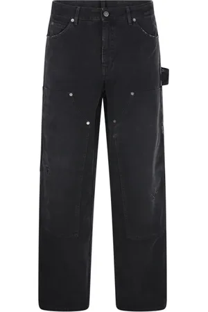 Golden Goose Jeansy, Mężczyzna, Czarny, L, Bawełna, Spodnie Malarskie Marley
