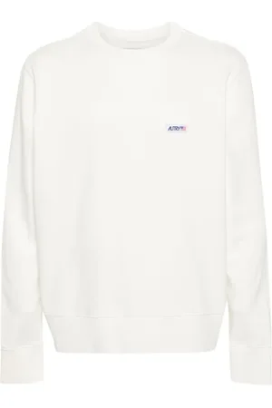 Autry Bluzy, Mężczyzna, Biały, L, Bluza z naszywką z logo