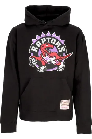 Mitchell & Ness Bluzy, Mężczyzna, Czarny, XL, Bluza z logo Toronto Raptors Czarna