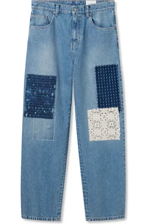 Axel Arigato Jeansy, Mężczyzna, Niebieski, W30, Bawełna, Jeansyy Patchwork Relaxed