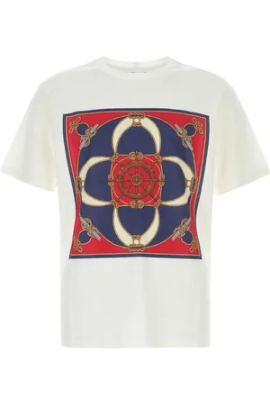 Bally Koszulki, Mężczyzna, Biały, L, Bawełna, Biała bawełniana koszulka T-shirt