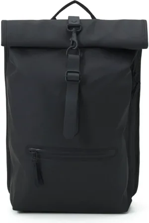Rains Torebki, unisex, Czarny, ONE SIZE, Czarny Plecak Rolltop Wodoodporny