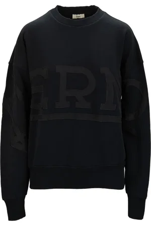 HERNO Bluzy, Kobieta, Czarny, M, Bawełna, Bluza dresowa typu Pullover