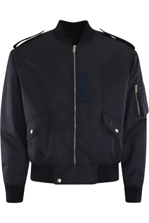 Givenchy Kurtki, Mężczyzna, Niebieski, L, Poliester, Bomberka