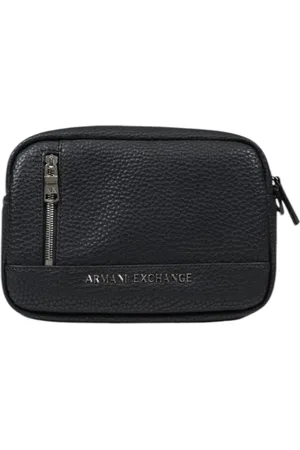 Armani Exchange Torebki, Mężczyzna, Czarny, ONE SIZE, Poliester, Pochette i kosmetyczka