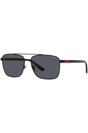 Ralph Lauren Akcesoria, Mężczyzna, Czarny, ONE SIZE, Okulary przeciwsłoneczne z metalową ramką