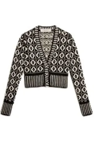 Golden Goose Swetry, Kobieta, Czarny, S, Stylowy kardigan z dzianiny