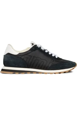 Ami Buty, Mężczyzna, Czarny, 40 EU, Skóra, Czarne Sneakersy z Haftów Logo