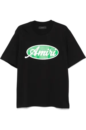 AMIRI Koszulki, Mężczyzna, Czarny, 2XL, Bawełna, T-shirt z okrągłym logo