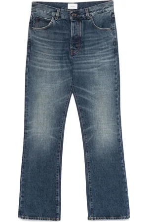 haikure Jeansy, Mężczyzna, Niebieski, W34, Denim, Dżinsy Indigo Denim z rozporkiem na guziki