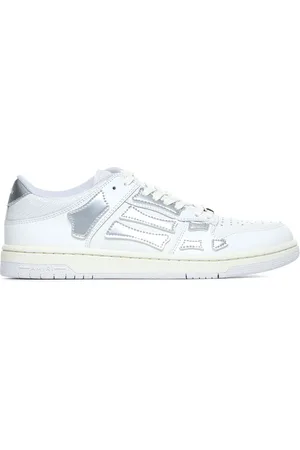 AMIRI Buty, Kobieta, Biały, 38 EU, Bawełna, Metallic Skel Top Low Sneakers