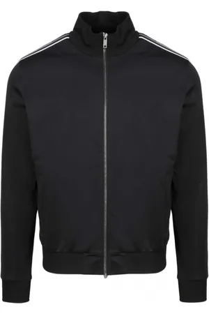 Givenchy Bluzy, Mężczyzna, Czarny, S, Kurtka Rozpinana z Logo i Paskami