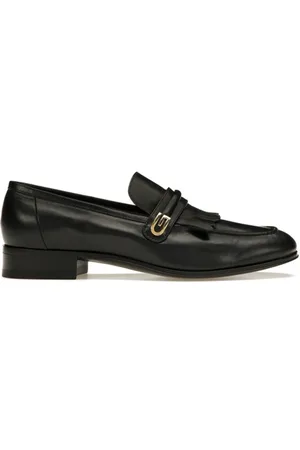 Gucci Buty, Mężczyzna, Czarny, 41 EU, Skóra, Lordsy Mirrored G