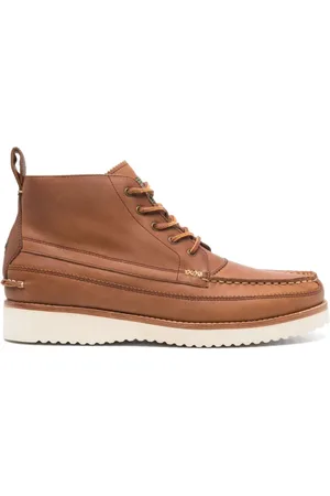 Ralph Lauren Buty, Mężczyzna, brązowy, 41 EU, Skóra, Sznurowane Botki