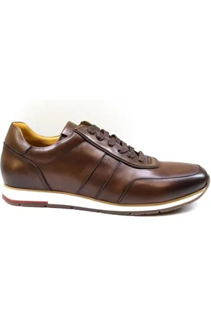 Berwick Buty, Mężczyzna, brązowy, 39 EU, Skóra, Postarzane skórzane buty sportowe