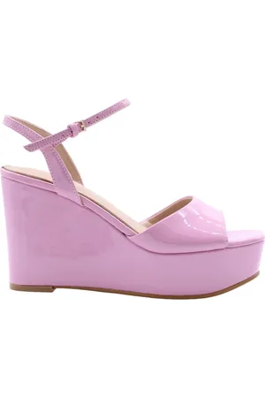 Guess Buty, Kobieta, Różowy, 40 EU, Klinowe sandały Ferguson