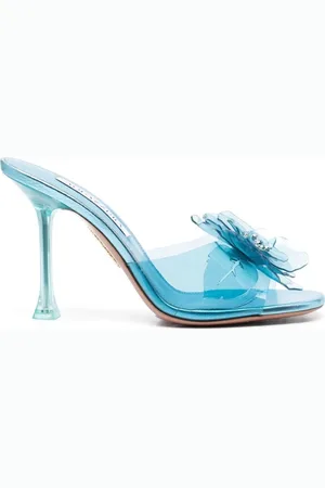 Aquazzura Buty, Kobieta, Niebieski, 36 EU, Skóra, Zsa Zsa Mule 95