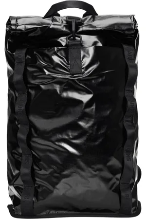 Rains Torebki, unisex, Czarny, ONE SIZE, Poliester, Plecak typu Rolltop