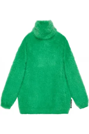 Gucci Sukienki, Kobieta, Zielony, S, Sukienka dzianinowa z moheru