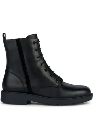 Geox Buty, Kobieta, Czarny, 36 EU, Skóra, Botki Spherica EC1