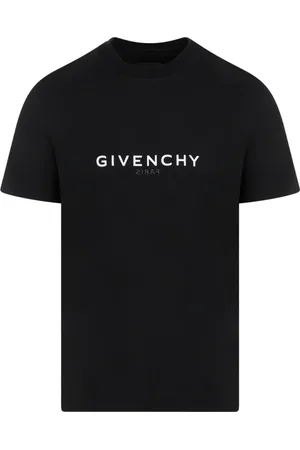 Givenchy Koszulki, Mężczyzna, Czarny, S, Bawełna, Czarny bawełniany T-shirt z logo