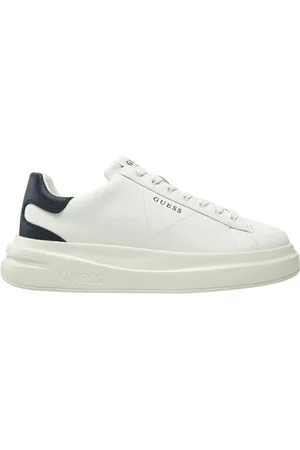 Guess Buty, Mężczyzna, Biały, 43 EU, Skóra, Stylowe białe sneakersy