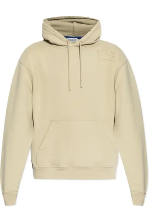 Burberry Bluzy, Mężczyzna, Beżowy, L, Beżowy Bluza z Kapturem dla Mężczyzn