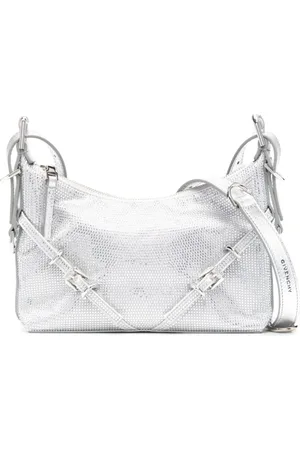 Givenchy Torebki, Kobieta, Szary, ONE SIZE, Bawełna, Mini Voyou Crossbody Bag