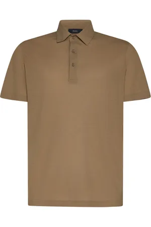 HERNO Koszulki, Mężczyzna, brązowy, XL, Bawełna, Bawełniana koszulka polo