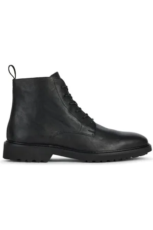 Geox Buty, Mężczyzna, Czarny, 44 EU, Bawełna, Czarne Botki Sznurowane