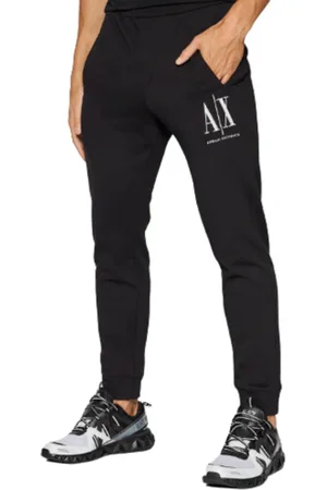 Armani Exchange Spodnie, Mężczyzna, Czarny, S, Stylowe Joggery
