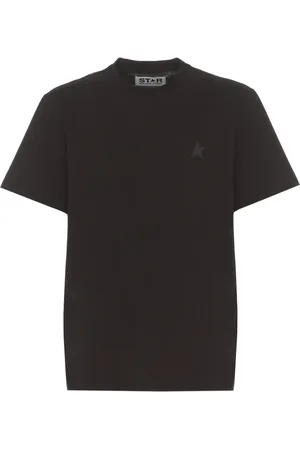Golden Goose Koszulki, Mężczyzna, Czarny, L, Bawełna, T-shirt Regular Fit Journey