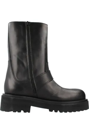 Alpe Buty, Kobieta, Czarny, 38 EU, Skóra, Botki Motocyklowe