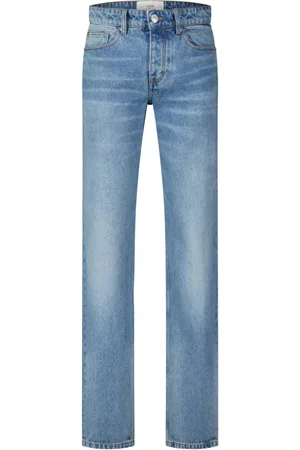Ami Jeansy, Mężczyzna, Niebieski, W34, Denim, Klasyczne proste jeansy