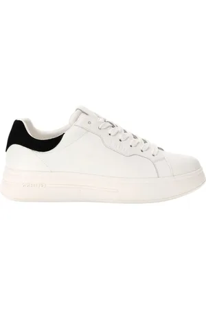 Guess Buty, Mężczyzna, Biały, 44 EU, Skóra, Białe sportowe sneakersy skórzane