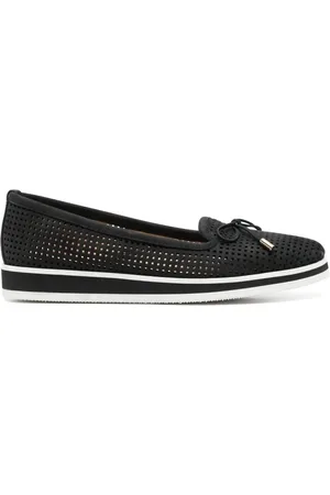 BALDININI Buty, Kobieta, Czarny, 37 EU, Skóra, Eleganckie Czarne Baleriny
