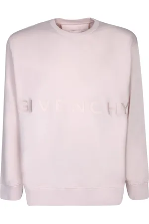 Givenchy Bluzy, Mężczyzna, Różowy, L, Bawełna, Bluza dresowa Roundneck z nadrukiem logo