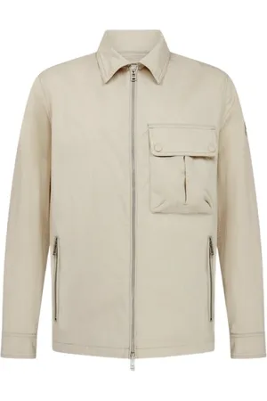 Belstaff Kurtki, Mężczyzna, Beżowy, L, Bawełna, Koszula Drome z funkcjonalnymi kieszeniami