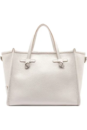 Gianni chiarini Torebki, Kobieta, Biały, ONE SIZE, Skóra, Sabbia Marcella Skórzana Torba Crossbody