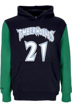 Mitchell & Ness Bluzy, Mężczyzna, Niebieski, S, Kevin Garnett NBA Moda Bluza