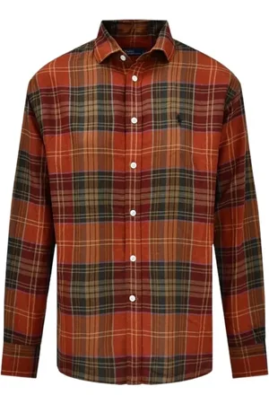 Ralph Lauren Bluzki, Kobieta, Wielobarwność, M, Bawełna, Koszula bawełniana w kratę