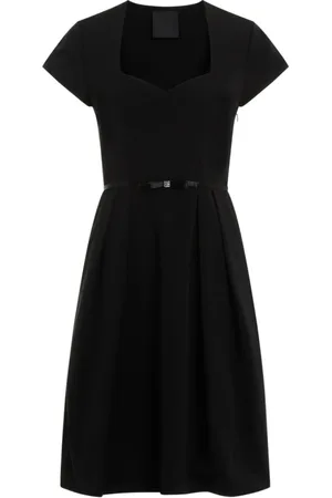 Givenchy Sukienki, Kobieta, Czarny, S, Bawełna, Czarna bawełniana sukienka z logo 4G