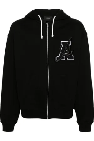 Axel Arigato Bluzy, Mężczyzna, Czarny, L, Bawełna, Czarna bawełniana bluza z kapturem
