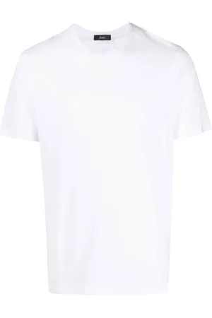 HERNO Koszulki, Mężczyzna, Biały, S, Bawełna, Casual Tee
