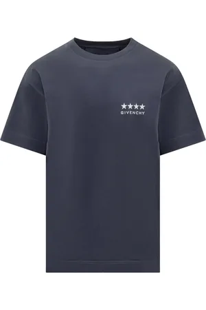 Givenchy Koszulki, Mężczyzna, Niebieski, S, Bawełna, Standardowy T-shirt z krótkim rękawem