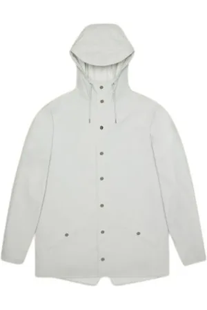 Rains Kurtki, Mężczyzna, Biały, S, Poliester, Współczesna kurtka unisex wodoodporna