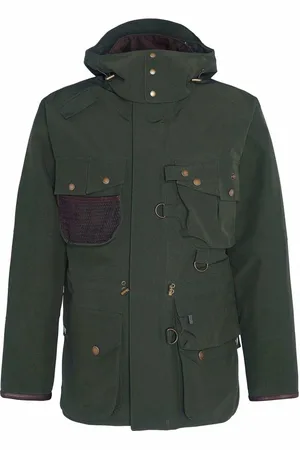 Barbour Kurtki, Mężczyzna, Zielony, L, Bawełna, Wodoodporna kurtka Dryfly