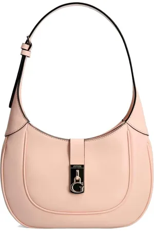 Guess Torebki, Kobieta, Różowy, ONE SIZE, Bawełna, Różowa listonoszka Hobobag Maimie